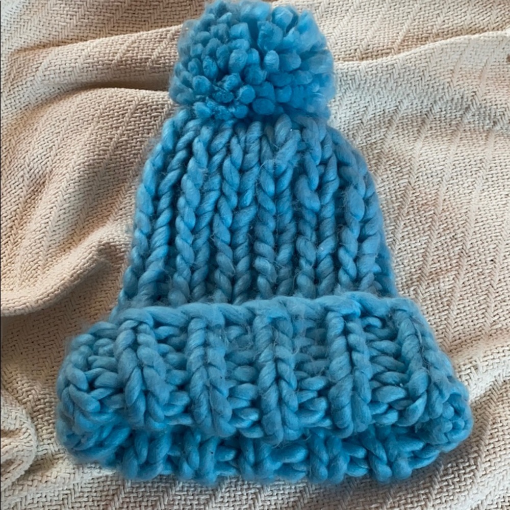 Blue winter hat